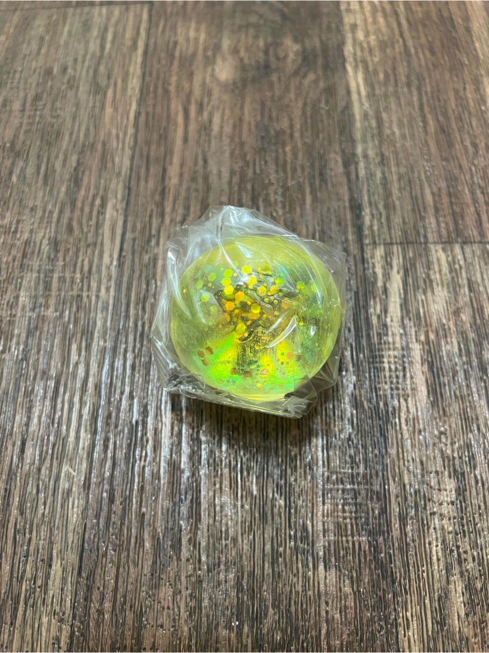 💛 Yellow Glitter Squeeze Ball Sensory Fidget Toy ✨